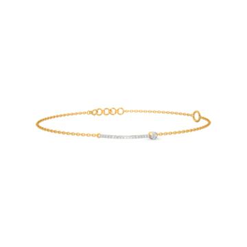 Dainty Beads Diamond Bracelet-736A002003-1-EF IF VVS-18kt Yellow Gold-6.5-