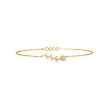 Charming Rosy Romance Diamond Bracelet-736A002011-1-EF IF VVS-18kt Yellow Gold-6.5-