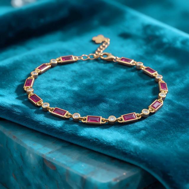 Custom R Account Form Buy Dual Stone Rectangular Link Silver Bracelet | GRT Jewellers