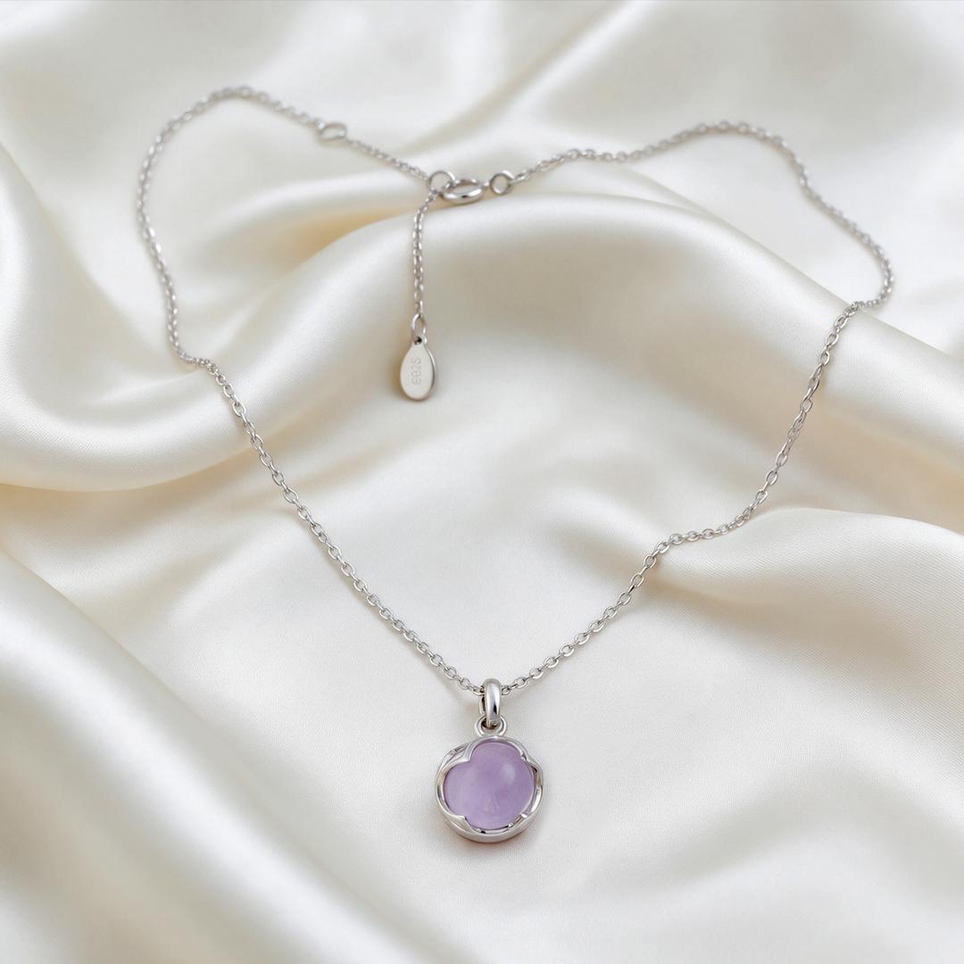 Rounding Off Policy Buy Classic Round Pendant Silver Necklace | GRT Jewellers