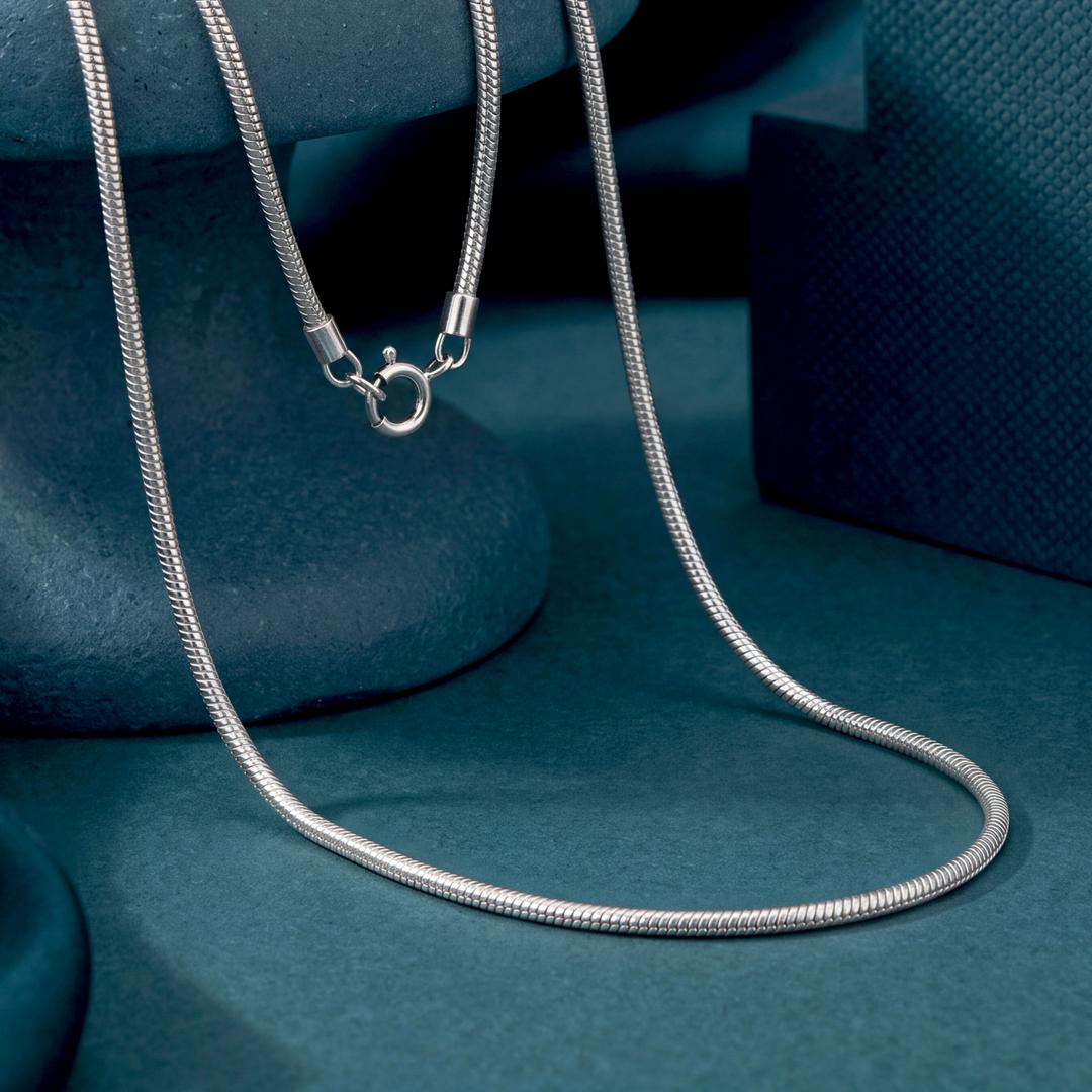 Snake Evolution Chain Buy Sleek Men's Platinum Snake Chain | GRT Jewellers